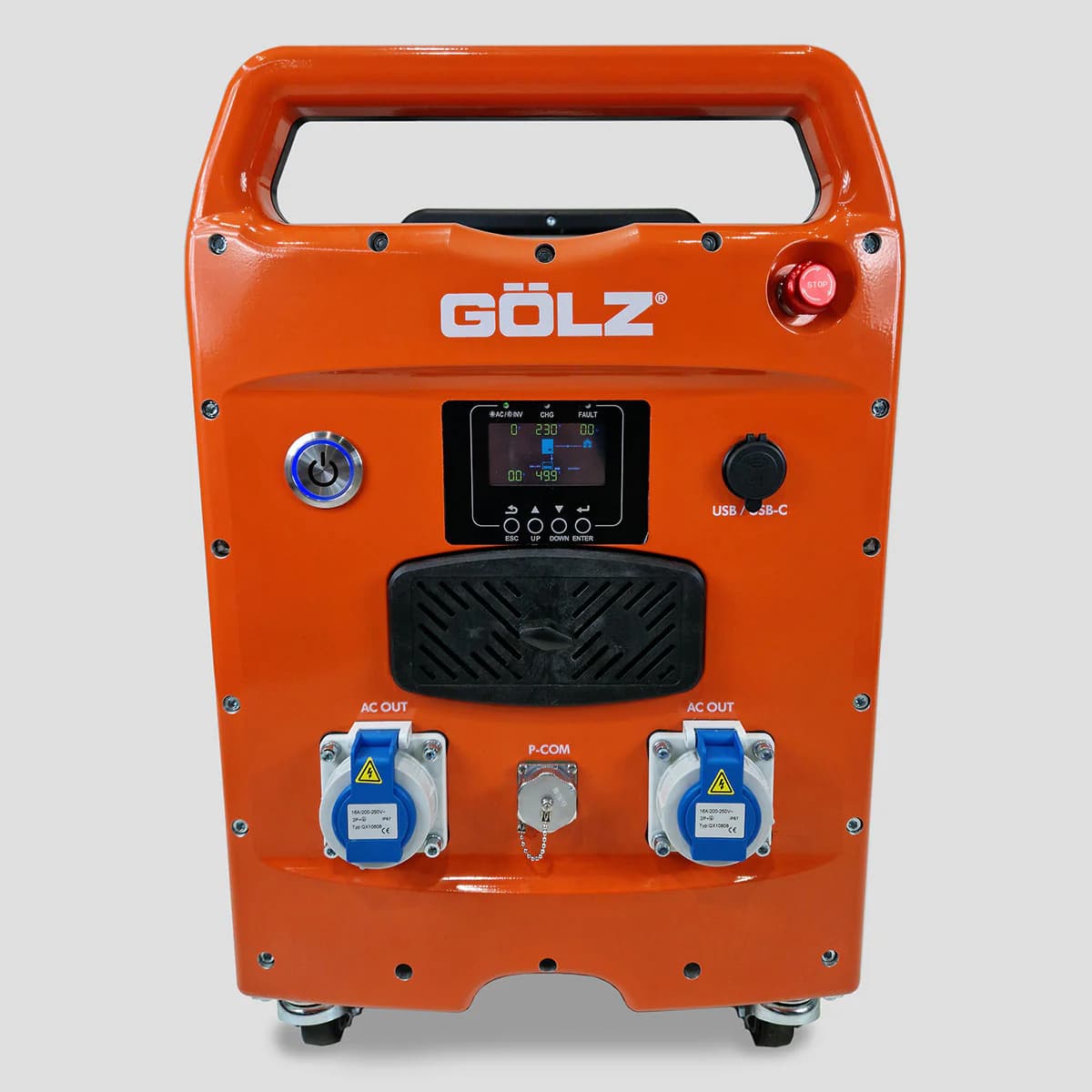 Front-Displayansicht des Goelz Batt-Pak BP5048