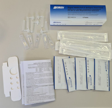 5x BOSON Rapid SARS CoV 2 Antigen Test Card zur Eigenanwendung