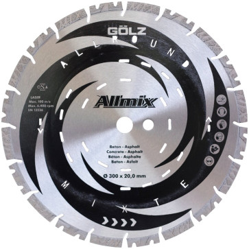 GÖLZ Allmix Diamant-Trennscheibe Ø 300 - 500 mm für Beton, Asphalt, Mauerwerk