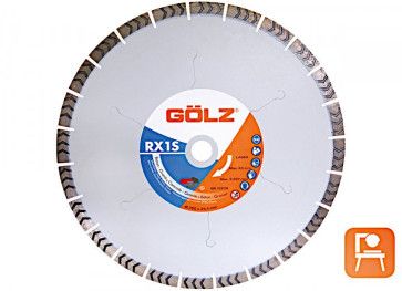 GÖLZ RX1S 350 mm Diamanttrennscheibe für Beton, Klinker, Ziegel 