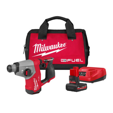 Milwaukee M12FHAC16-501B Akku-Kombihammer Set