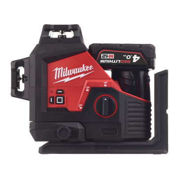 MILWAUKEE M123PL-401C M12™ Akku-Kreuzlinienlaser 3 x 360°