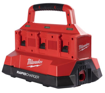 Milwaukee M18 PC6 Akku-Sechsfach-Schnellladegerät