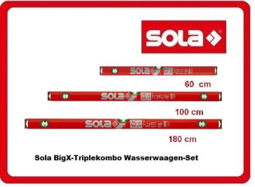 Sola BIG X Triplekombo Wasserwaagen-Set