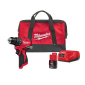 Milwaukee M12BLDDRC-201B Akku-Bohrschrauber Set