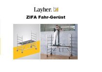 Layher ZIFA Fahr-Gerüste von 2.86 bis 7.76m Arbeitshöhe