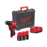 Milwaukee M12BLDDRC-203C bürstenloses Akku-Bohrschrauber Set