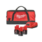 Milwaukee M12NRGDA-303B Aktions-Akku-Set