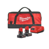 Milwaukee M12NRGDA-402B Aktions-Akku-Set