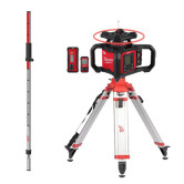 Milwaukee M18RLOHV1200 Rotationslaser-Set mit TRP300 Stativ und SR240 Messlatte