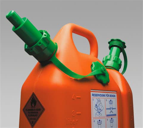 Gasbehälter, Benzinkanister Stabiler 2,6-Gallonen-Gasbehälter für Kettensäge  : : Garten